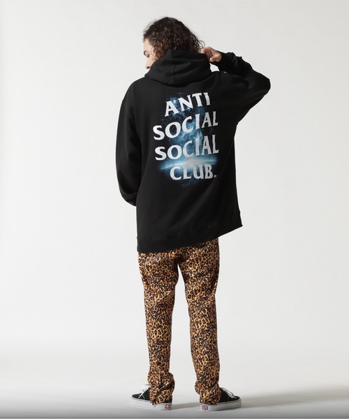 「ANTI SOCIAL SOCIAL CLUB」 プルオーバーパーカー X-LARGE ブラック メンズ