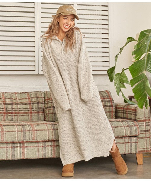 「anap mimpi」 ニットワンピース FREE ベージュ レディース_画像5