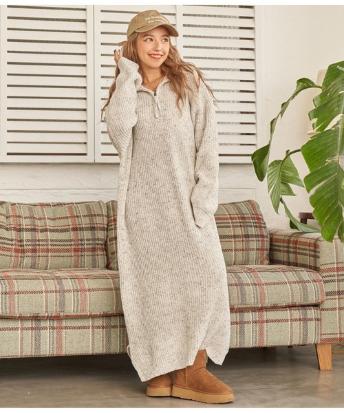 「anap mimpi」 ニットワンピース FREE ベージュ レディース_画像7