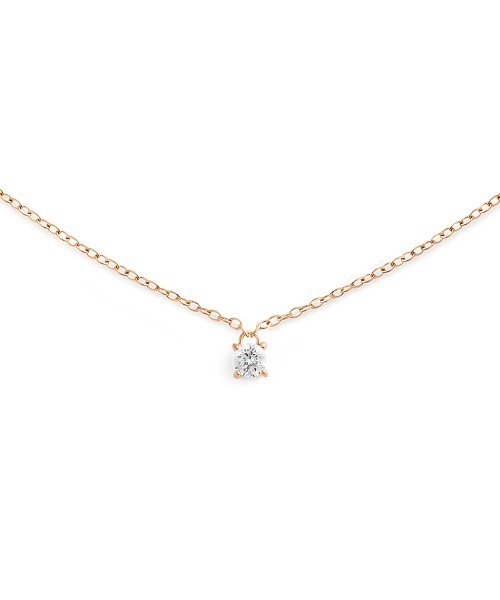 ネックレス Mirelle Solitaire Necklace ローズゴールド／ゴールド／シルバー レディース メンズの画像