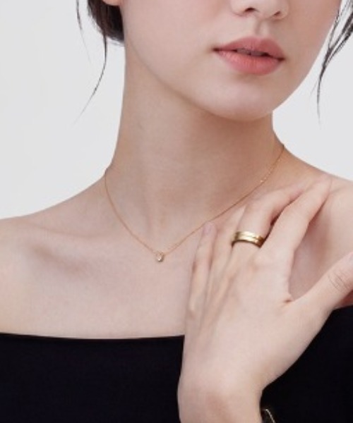 ネックレス Mirelle Solitaire Necklace ローズゴールド／ゴールド／シルバー レディース メンズの画像