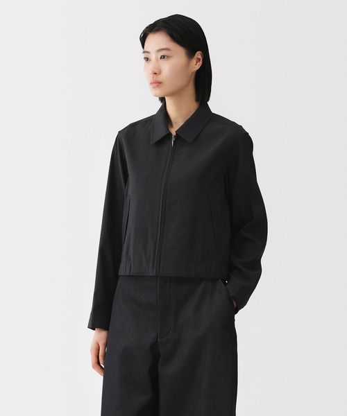 MUJI Labo 婦人　ユニフォーム素材で作ったショートブルゾン　L/黒 NEWoMan YOKOHAMA】MUJI Labo 2025 Autumn & Winter｜ 無印良品