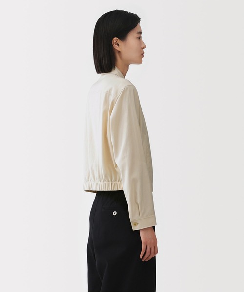 MUJI Labo 婦人　ユニフォーム素材で作ったショートブルゾン　L/黒 NEWoMan YOKOHAMA】MUJI Labo 2025 Autumn & Winter｜ 無印良品
