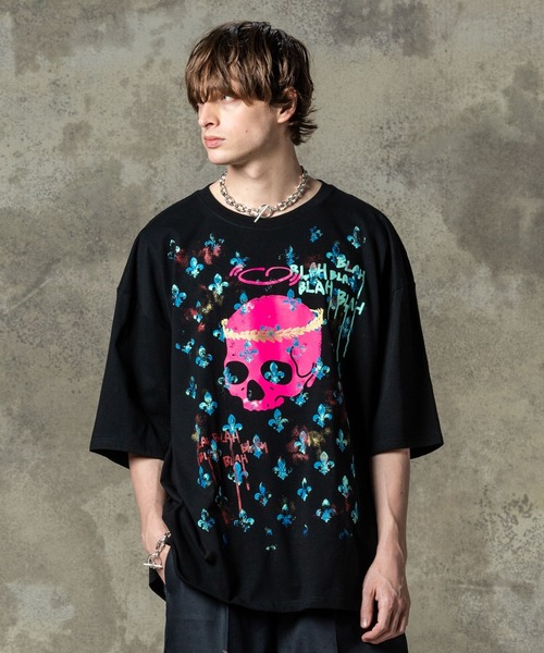 「glamb」 7分袖Tシャツ M ホワイト メンズの画像