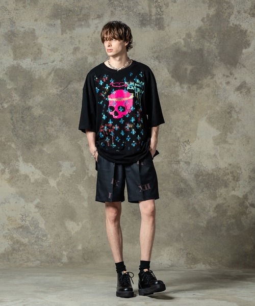 「glamb」 7分袖Tシャツ M ホワイト メンズの画像