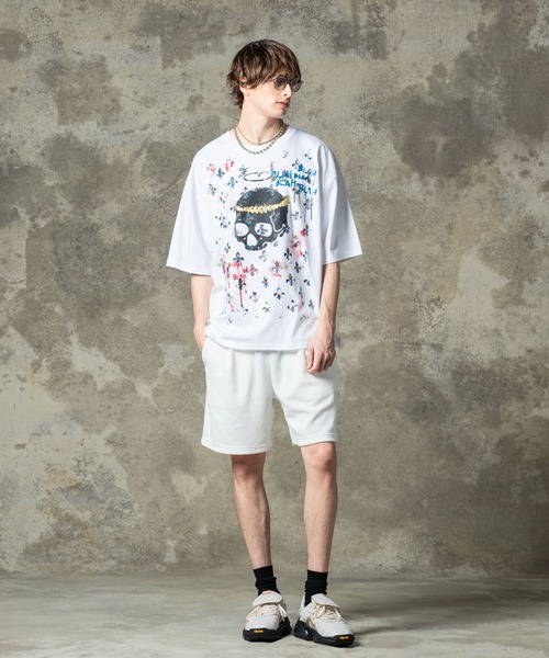 「glamb」 7分袖Tシャツ M ホワイト メンズの画像