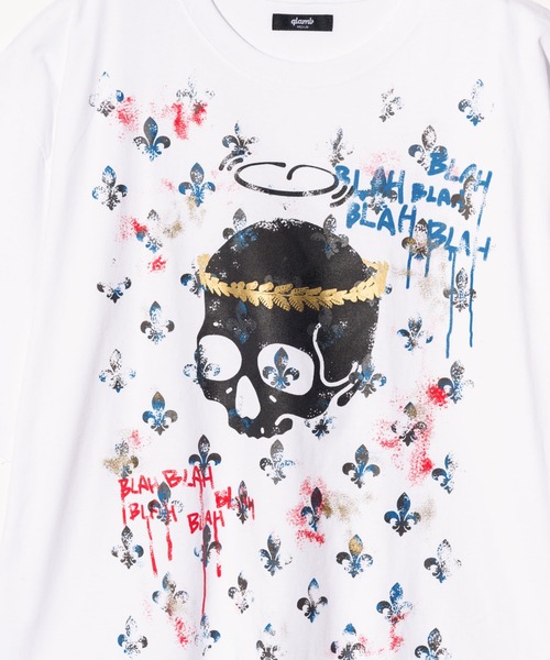 「glamb」 7分袖Tシャツ M ホワイト メンズの画像