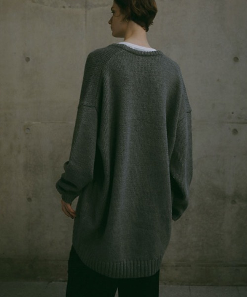 「ETRE TOKYO」 長袖ニット FREE ネイビー レディース_画像4