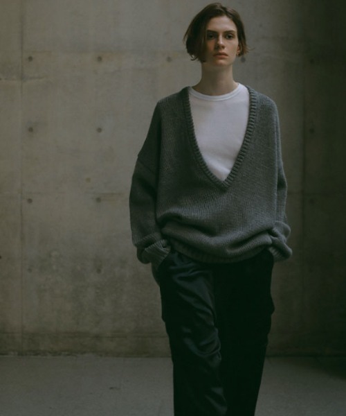 「ETRE TOKYO」 長袖ニット FREE ネイビー レディース_画像5
