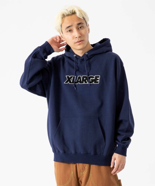 XLARGE（エクストラ ラージ） プルオーバーパーカー L ブラック メンズ 