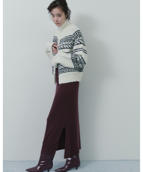 「MIESROHE」 長袖ワンピース 0 グレー レディースの画像