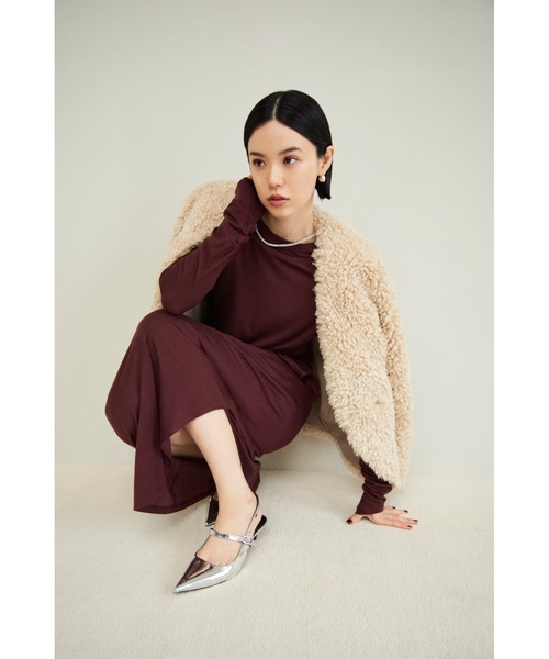 「MIESROHE」 長袖ワンピース 0 グレー レディースの画像