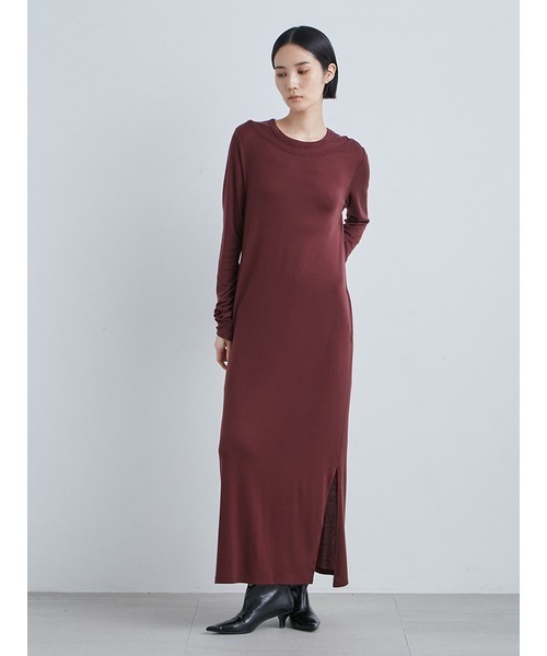 「MIESROHE」 長袖ワンピース 0 グレー レディースの画像