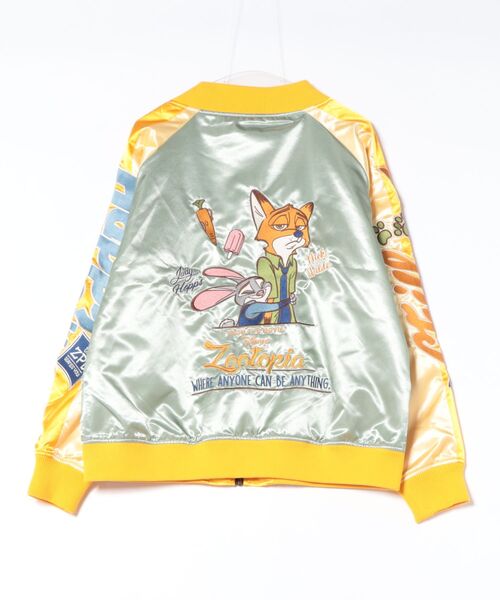 スカジャン　ディズニー ディズニー ミッキーマウス キングモーター スカジャン L ブルゾン