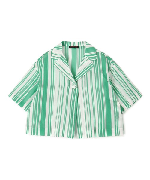 TOMORROWLAND collection シルクコットンランダムストライプ ライト