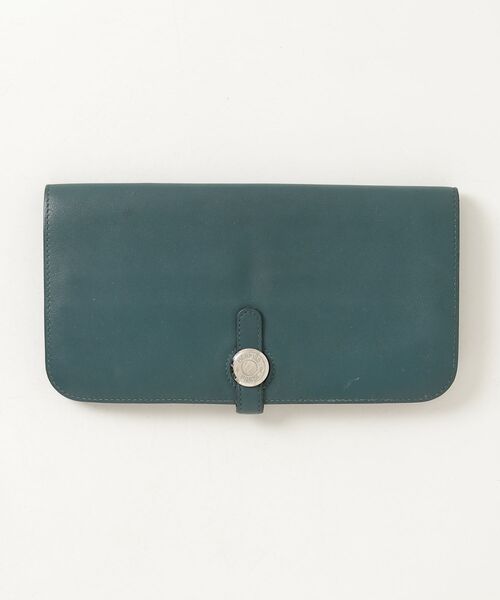 HERMES エルメス ドゴン　財布　ブルー HERMES（エルメス） ドゴンGM 財布 - ブルー レディース : ZOZOTOWN
