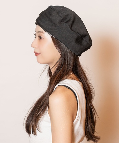 「CA4LA」 ベレー帽 ONESIZE ブラック レディース_画像7