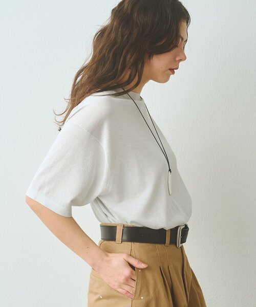 ニット セーター ラメニットTEE レディースの画像