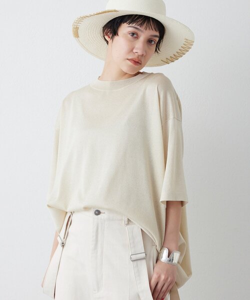 【最終お値下げ　新品】ウィムガゼット　ニット Whim Gazette（ウィム ガゼット） ニット セーター ラメニットTEE