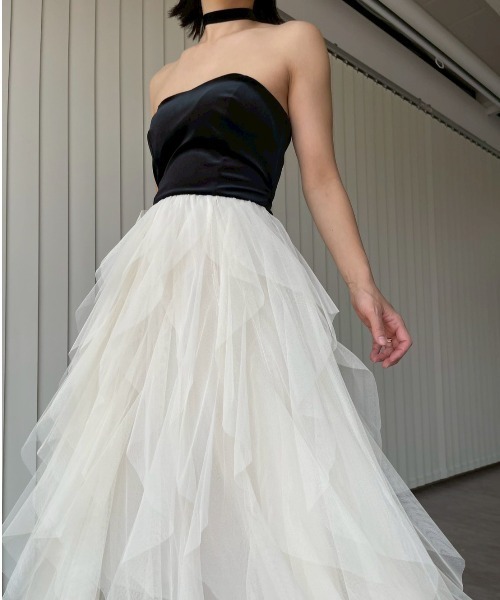【美品】着画アリ AMAIL オケージョンドレス AMAIL（アマイル） ドレス Ethereal Tulle Dress : ZOZOTOWN Yahoo!店