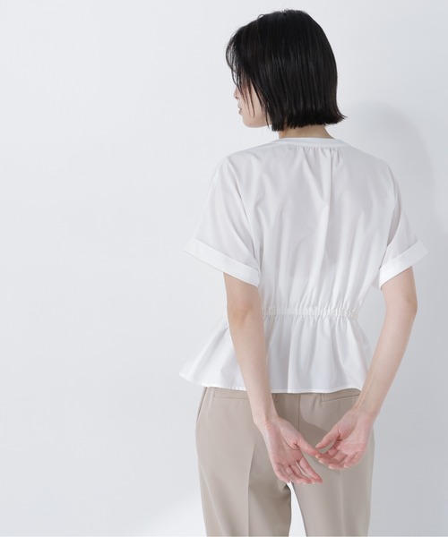 ブラウス シャツ 「ちょうど、いい服」きゅっとふわっと。全部盛りブラウス レディースの画像