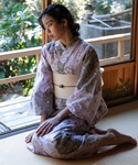 浴衣 有松絞り浴衣2点セット レディースの詳細画像2