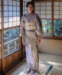 浴衣 有松絞り浴衣2点セット レディースの詳細画像4