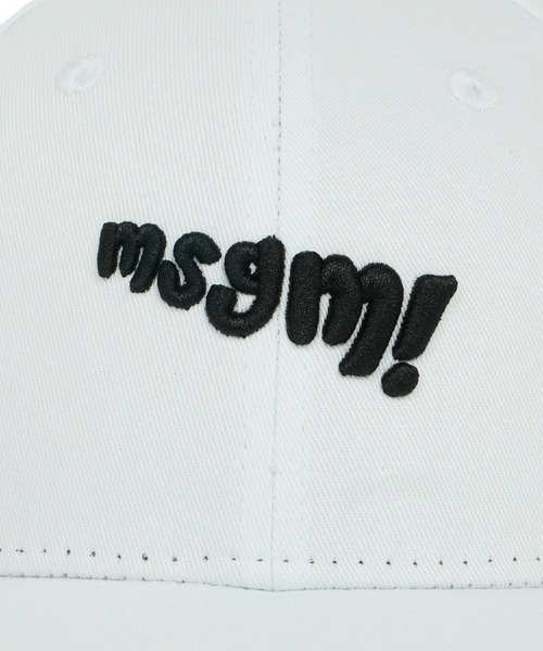 キャップ 帽子 MSGM KIDS ”MSGM!” 刺繍キャップ キッズ 子供 男の子 女の子の画像