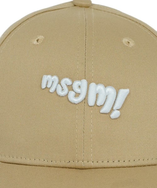 キャップ 帽子 MSGM KIDS ”MSGM!” 刺繍キャップ キッズ 子供 男の子 女の子の画像