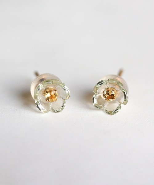 ピアス フラワーピアス | K10YG レディース メンズの画像