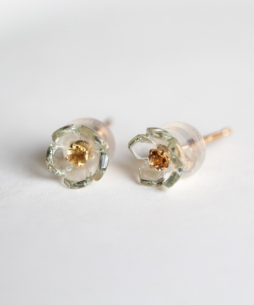 ピアス フラワーピアス | K10YG レディース メンズの画像