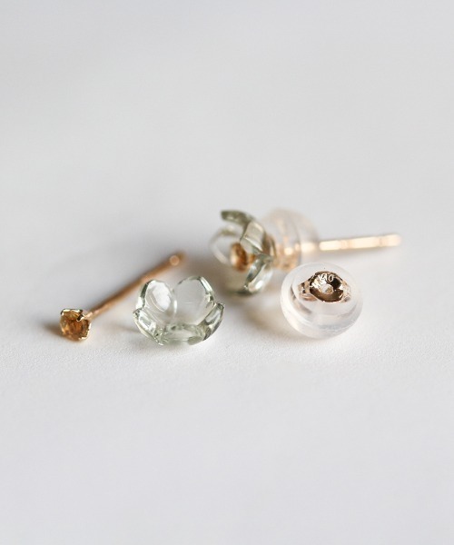 ピアス フラワーピアス | K10YG レディース メンズの画像