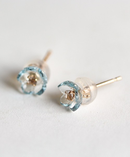 ピアス フラワーピアス | K10YG レディース メンズの画像