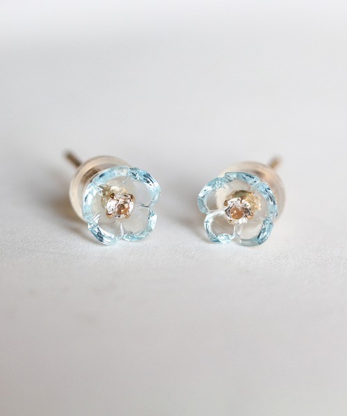 ピアス フラワーピアス | K10YG レディース メンズの画像