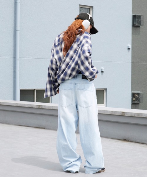 adidas（アディダス） ワイドパンツ ジーンズ メンズ レディース