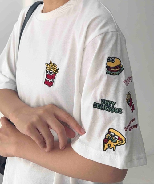 AS KNOW AS（アズノゥアズ） tシャツ 半袖 袖刺繍アソートビッグサイズ