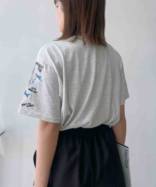 AS KNOW AS（アズノゥアズ） tシャツ 袖刺繍アソートビッグサイズT