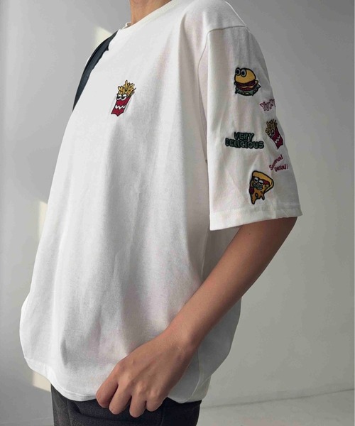 AS KNOW AS（アズノゥアズ） tシャツ 半袖 袖刺繍アソートビッグサイズ
