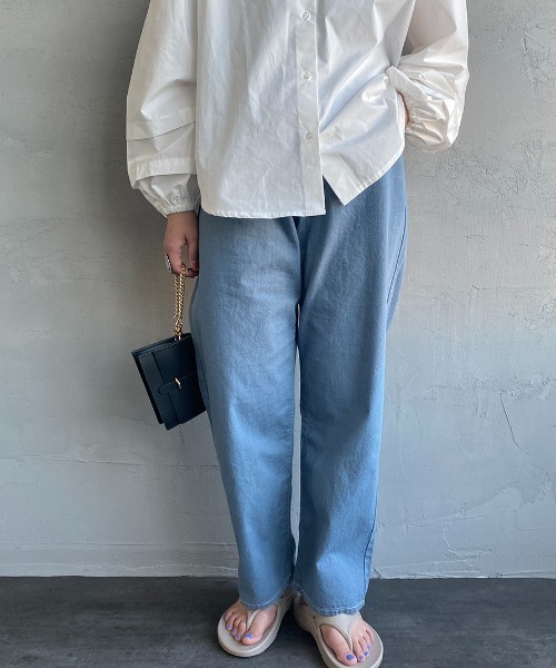 Danton（ダントン） デニムパンツ 36 ブルー レディース : ZOZOTOWN