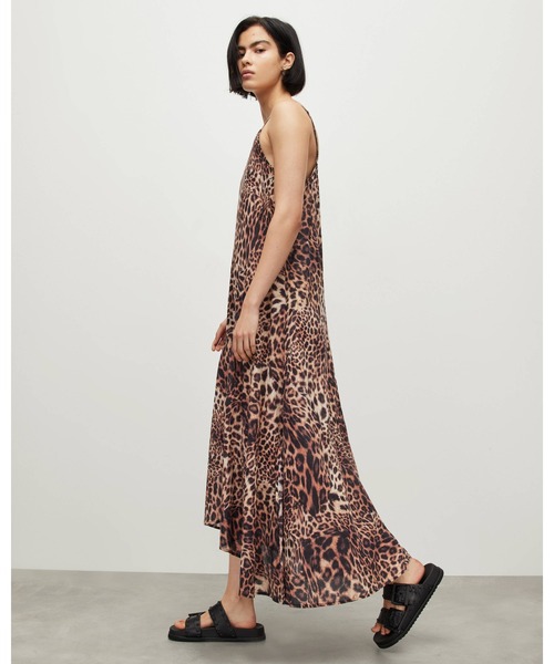 「ALLSAINTS」 キャミソールワンピース 4 ブラウン系その他 レディース_画像4