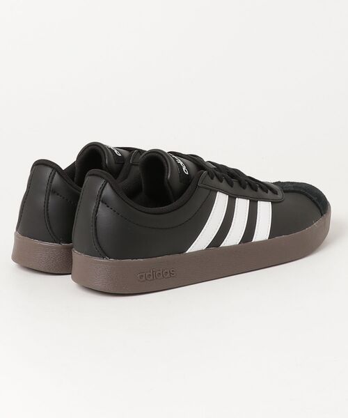 「adidas」 ローカットスニーカー 25.0cm ブラック メンズ_画像2