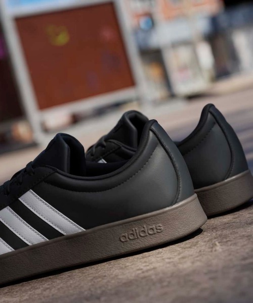 「adidas」 ローカットスニーカー 25.0cm ブラック メンズ_画像4