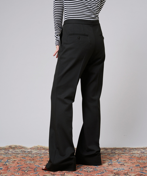 「IENA LA BOUCLE」 ブーツカットパンツ 40 ブラック レディース_画像2