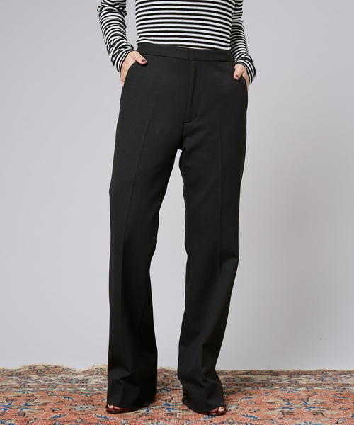 「IENA LA BOUCLE」 ブーツカットパンツ 40 ブラック レディース_画像6