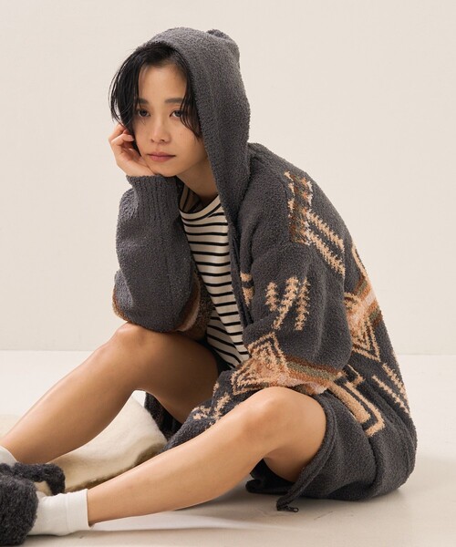 PENDLETON nilko and コラボ モヘヤ混ニットカーディガン L FREAK'S STORE（フリークスストア） 「PENDLETON」ニットカーディガン