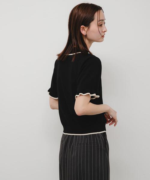 SENSE OF PLACE by URBAN RESEARCH ニット セーター 「洗濯可」フリル