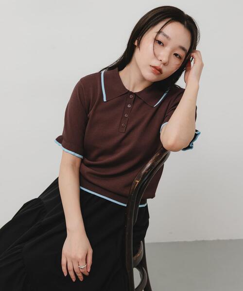 SENSE OF PLACE by URBAN RESEARCH ニット セーター 「洗濯可」フリル