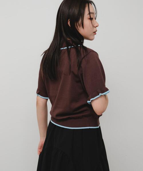 SENSE OF PLACE by URBAN RESEARCH ニット セーター 「洗濯可」フリル