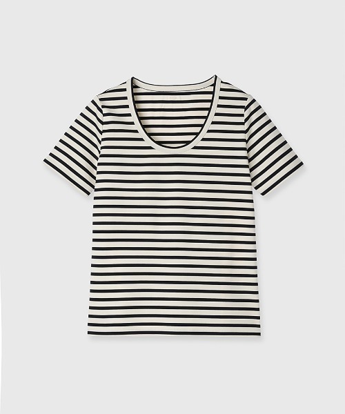 「anuans」 半袖Tシャツ SMALL ネイビー レディース_画像2