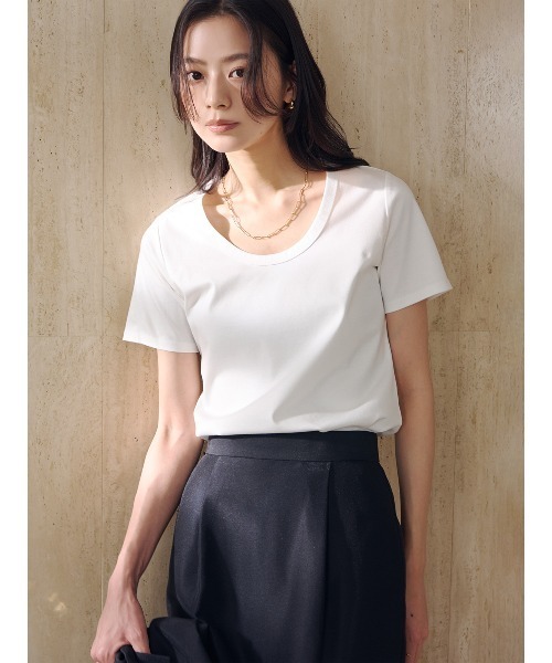 「anuans」 半袖Tシャツ SMALL ネイビー レディース_画像8